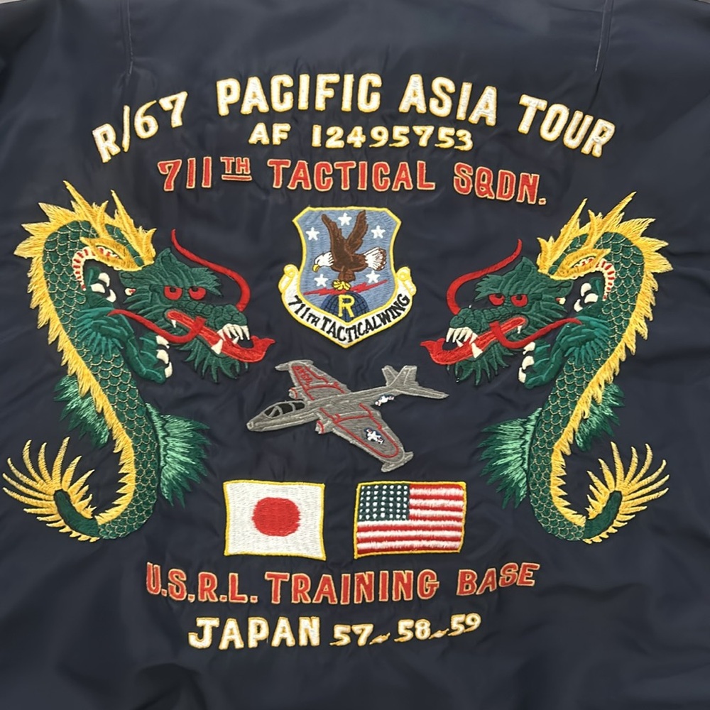 Polo Ralph Lauren bomber, Japanese pacific Asian tour R. Humphrey reversible.